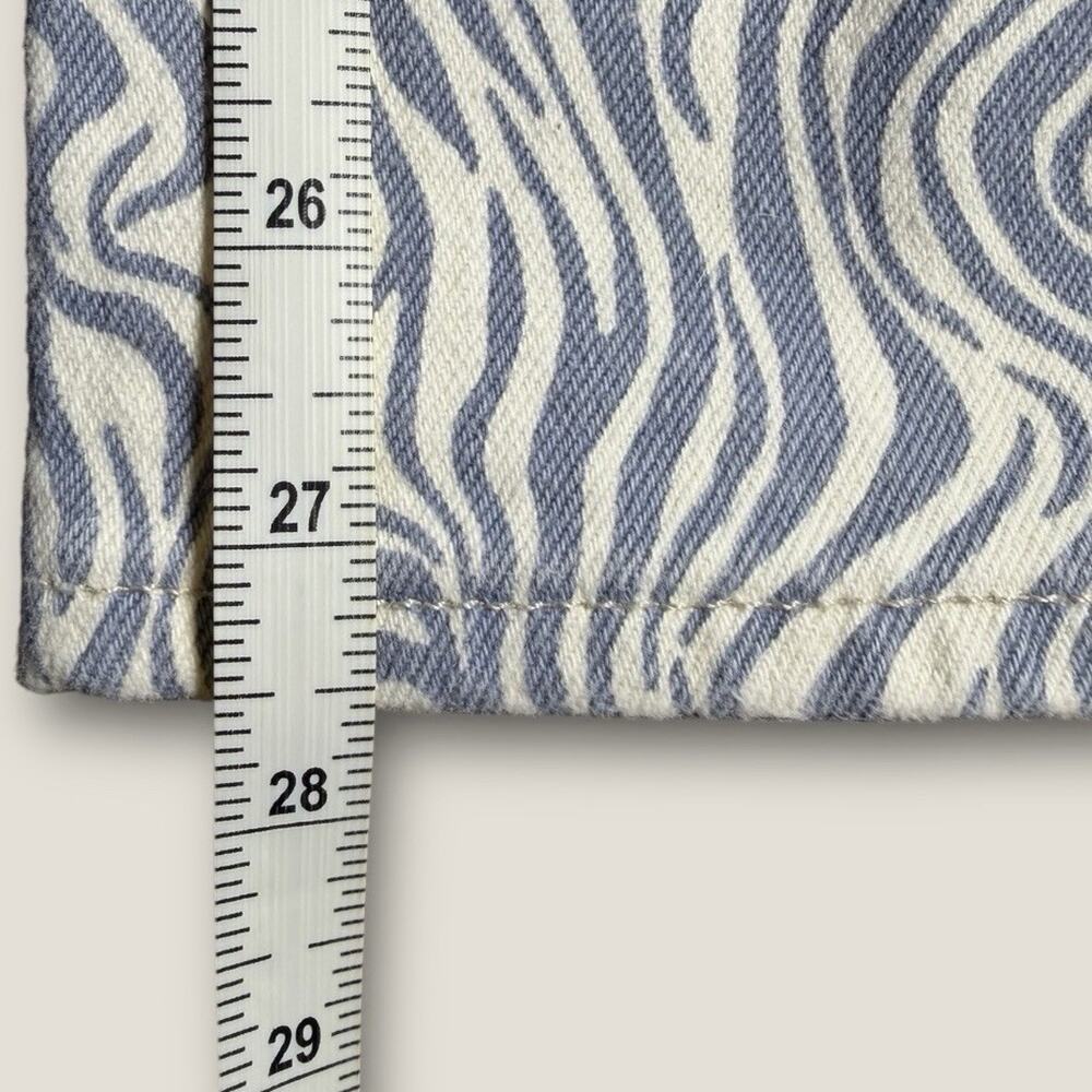 Abercrombie Curve Love 90s Straight‎ Jeans 26 2S Ultra High Rise Blue Zebra - Picture 5 of 6